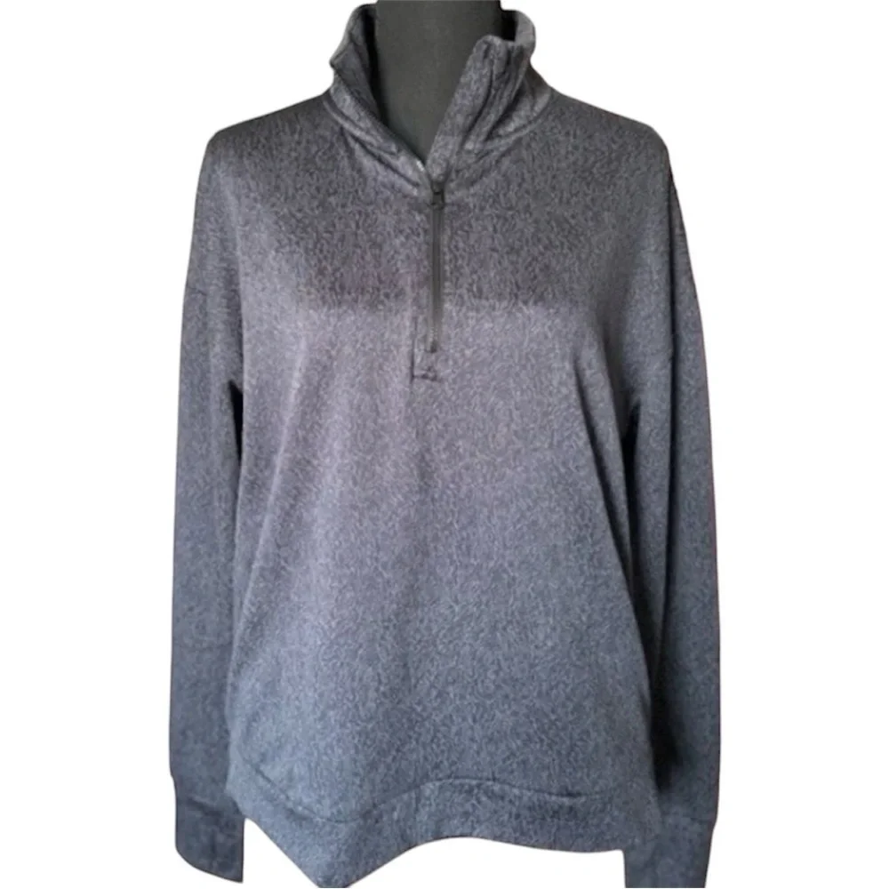 MONDETTA NWT black cold gear 1/4 zip long sleeve top - Picture 1 of 10